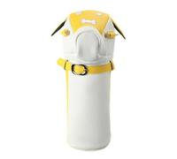 Generic Golf Club Decorative Driver Headcover PU Cartoon Style Impact Resistance Easy Handling Suitable for Golfers Sports Fan Collection, Yellow And White