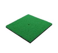 Generic Golf Practice Mat for Indoor Training with Nylon Grass Surface, 30x30cm Green Hitting Mat Simulating Real Fairway for Beginners and Professional Players