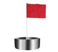 Generic Golf Putting Cup - 2 Holes, Red, Stainless Steel, Indoor/Outdoor Training Aid