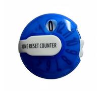 Generic Golf Score Counter Stroke Tally Keeper With Easy Reset And Lightweight Polypropylene Suitable for golfers on practice rounds training, Transparent Blue