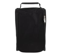 Generic Golf Shoe Bag for Men and Women, Breathable Dustproof Zippered Golfing Shoes Holder, Portable Black and Rose Red Storage Pouch for Travel and Outdoor Sports