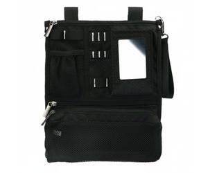Generic Golf Storage Organizer Bag Golf Accessory Holder Golf Equipment Pouch Golf Vehicle Attachment Portable Foldable Utility Suitable for coaches sports events travel club recreation, Black