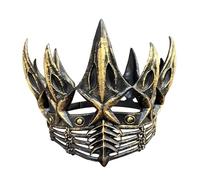 Generic Gothic Crown Queen Crown, Halloween Tiara Crown Birthday Tiara for Birthday Prom, Party, Gold