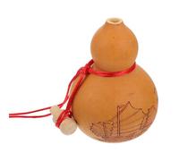 Generic Gourd Craft Decor with Wine Stopper for Household and Picnic Use Large-Capacity Natural Material