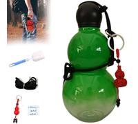 Generic Gourd Sports Water Bottle, Travel, Gym, Home Use, 800mL, Tritan, Black, M-yth Monkey King Game Fan, Large Capacity