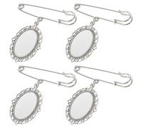 Generic Graduation Lapel Pin Set Small Size Zinc Alloy Material 4pcs Featuring Heat Transfer Printing and Lightweight Design during Christmas for Graduation W or Students
