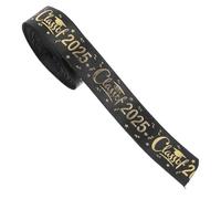 Generic Graduation Ribbon Graduation Leis 2025 Black Polyester with Elegant Finish for Party Decorations