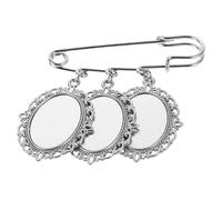 Generic Graduation Time Photo Brooch Pin in Silver Zinc Alloy with Versatile Use and Photo Display, for Graduation Season Parties and Class Activities, Memorial and Wedding Bouquet Charm