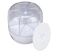 Generic Grain Storage Container Rotation Cereal Dispenser for Home Kitchen, Safe PP Rice Dispenser Tank (5kg/11.0lb Capacity)