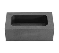 Generic Graphite Ingot Mold Casting Ingot Refining Scrap Bar 55x37x20mm Black Premium Molded High Purity Graphite Environmentally Friendly Good Thermal Conductivity for Laboratory Test