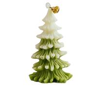 Generic Great Smelling Christmas Tree Scented Candles Gift Set DIY Atmosphere Decoration Modeling Christmas Candles Fall Tealight Candle Holder (C, One Size)