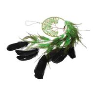 Generic Green Life Tree Dream Catcher Pendant with Crystals, Synthetic Material Hanging Ornament for Bedroom and Home Decoration, Bohemian Style Wall Art with Unique Charm