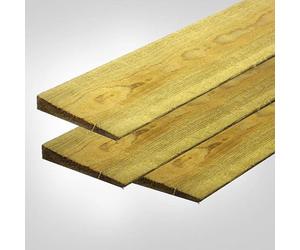 Generic Green Pressure Treated Feather Edge Close Board Fencing 150mm x 1.8m High, Pack of 30