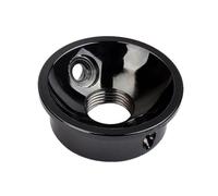 Generic Gt151 Electric Guitar Jack Plate with 2 Screws, Black Metal Replacement Part for Tl Guitar, Fits Metric Threaded 6.35mm Jack Sockets and Standard 7/8 Inch Diameter Hole