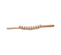 Generic Gua Sha Wooden Stick Massage Tool for Deep Muscle Relaxation, Full Body Beads, Drainage, Suitable for Athletes, Wood Color 20 Beads