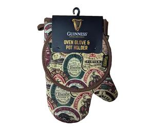 Generic Guinness Oven Glove & Pot Holder Stand With Archive Label Design, 05733