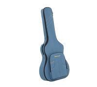Generic Guitar Bag Made of Denim Canvas with 15mm Padding And Multiple Compartments. Adjustable Shoulder Straps, Handle And Zippered Compartment for Music Les, Blue, 42inch