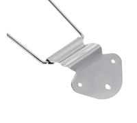 Generic Guitar Bridge, Electric Archtop Guitar Bass Trapeze Tailpiece Bridge Metal Tailpiece Trapeze Replacement Accessory (Silver)