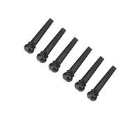 Generic Guitar Bridge Pins Durable ABS Diecast Upper Nut Bottom Saddle Set for Acoustic Folk Guitar 6 Strings