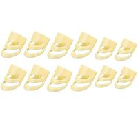 Generic Guitar Finger Pick, 12pcs Adjustable Plectrums Saited Instrument Accessories For Guitar Bass Banjo Ukulele - 4 Medium And 8 Large