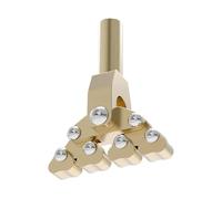 Generic Guitar Fractal Frets Press Installation Tool, Brass Guitar Fret Radius Fingerboard Curvatures Pressing Tool, Electric Bass Luthier Repair with Self Adjusting Design