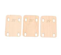Generic Guitar Neck Shim Maple Wood for Shock Absorption and Lifespan Extension - Suitable for Various Guitar Models - 3 Pieces (3pcs 0.25°)