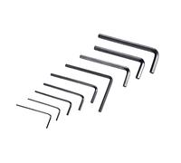 Generic Guitar Neck Wrench, Guitar Setup Hexagonal Wrench Set, Durable Carbon Steel Truss Rod Adjustment Tool with 9pcs Gauges for Acoustic Electric Bass