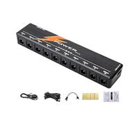Generic Guitar Pedal Power Supply, 10 Isolated Outputs for 9V/12V/18V Effect Pedals, Black