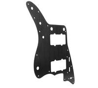 Generic Guitar Pickguard Scratch Plate, Pure Aluminum Foil Shield Anodized Face Guitar Pick Guards Scratch Plate for Practice (Black)