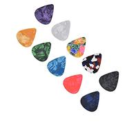 Generic Guitar Picks Boost Bass Colorful Retro Star Sky Pattern for Bass Banjo Ukulele, 10Pcs Set in Tin Storage Box, Plastic Material 0.7oz, Suitable for Men Women Children Gift (silver box)