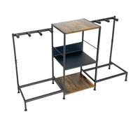 Generic Guitar Stand with 3 Tier Storage Shelf for Electric Bass Muisc Room Home