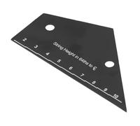 Generic Guitar String Action Gauge Durable Black Coated Stainless Steel Tool for Accurate Measurements At Home Studio and Performance