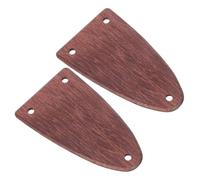 Generic Guitar Tonal Quality 2 Pcs Semioval Wooden Truss Rod Covers, Precision Engineered Musical Instrument Accessories to Enhance Protect Guitar Neck Electric Bass Ukulele