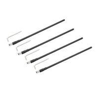 Generic Guitar Truss Rod, 2 Way Neck Adjustment Tool with Wrench for Electric Acoustic (410mm 4 Sets)