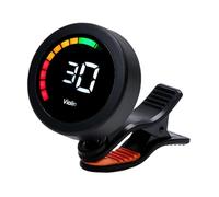Generic Guitar Tuner, Fast And Accurate Tuning, Portable, 360-Degree Rotating Display, Guitar Accessory, Tuner for Bass Ukulele, Black