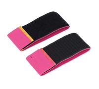 Generic Gymnastics Finger Bands, Dance Exercises, 2Pcs Portable Universal Polyester Ankle Strap for Tumbling Training (Rose Red)