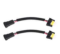 Generic H11 H8 Conversion Connector Wiring Kit for Fog Light Harness Socket with High Efficiency Copper Wiring - 1 Pair