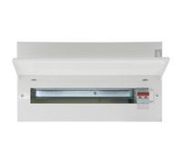Hager Design 10 Metal 20 Way Consumer Unit - 100A Main Switch (Amendment 3) VML120