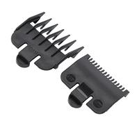Generic Hair Clipper Guide Combs Professional Attachment Safe Control for Haircuts Plastic 1.5mm 4.5mm 2 Pack for Barbershop (Black)