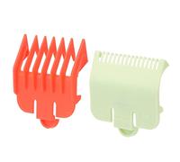 Generic Hair Clipper Guide Combs Replacement Hair Guards Trimmer Supply for Easy Haircutting Beginner Friendly Plastic 2 Pack for Beginners (red and green)