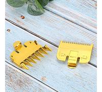 Generic Hair Clipper Limit Comb Durable PC Material 1.5mm 4.5mm Gold Silver for Precise Haircut (Gold caliper 1.+4.)