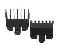 Generic Hair Clipper Replacement Guide Combs Professional Round Teeth Hair Guards Comb for Safe Haircuts 2 Pieces Set for Beginners and Professionals Plastic 1.5mm 4.5mm (Black)