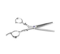 Generic Hair Cutting Scissors and Thinning Shears for Professional Barbers and Home Users Silver Stainless Steel 17.5cm (#1)