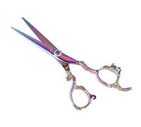 Generic Hair Cutting Scissors Professional Stainless Steel for Home and Salon Use 17.5cm Silver (#3)