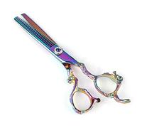 Generic Hair Cutting Scissors Professional Stainless Steel for Home and Salon Use 17.5cm Silver (#4)