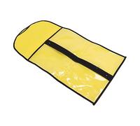 Generic Hair Extension Holder, Hair Extensions Storage Bag Portable Wig Hanger with Strong Zipper Wig Storage Bags, PE+Non-Woven Fabric Holder for Travel and Daily Use (Yellow)