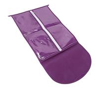 Generic Hair Extension Holder, Hair Extensions Storage Bag Wig Storage Bags, with Strong Zipper Portable Wig Hanger PE+Non-Woven Fabric Holder for Travel and Daily Use (Violet)