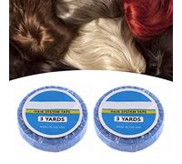 Generic Hair Pieces Tape Roll Strong Adhesive for Hair Extensions Salon Use 2 Rolls 8.9ft Length Material Double Sided Adhesive