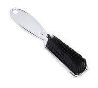 Generic Hair Sweeping Brush, Electroplate-Silver Electroplate Hair Cleaning Brush in Anti-static Handle Silver to Comb the Beard
