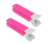 Generic Hair Volume Roller Clamp/Holder, 2pcs Volumizing Hair Root Clamp/Holder for Home Travel for Salon (Rose Red)